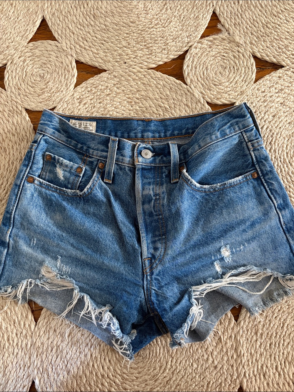 Levi’s Premium 501 Original Fit Medium Wash Denim Jeans
